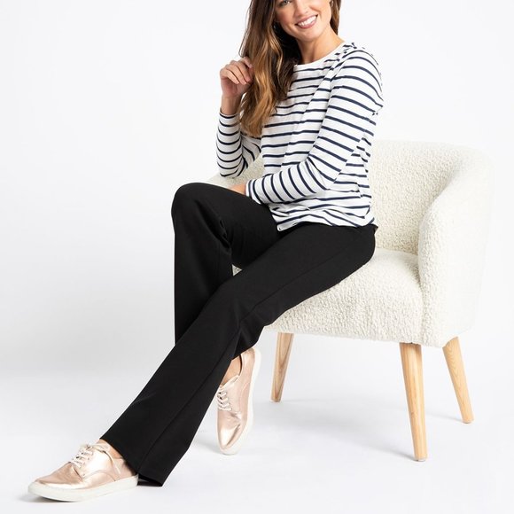 Betabrand Classic Boot Cut Dress Pant Yoga Pants Medium Short Petite - Picture 8 of 8